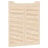 Portes battantes 2 pcs Naturel Bois de pin massif 645775645775
