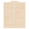 Portes battantes 2 pcs Naturel Bois de pin massif 645775645775