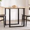 Dessus de table carré 90x90x2 cm bois massif d'acacia 645776645776