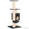 Arbre à chat avec poteaux à griffer en sisal Gris foncé 137 cm 645777645777