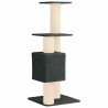 Arbre à chat avec poteaux à griffer en sisal Gris foncé 137 cm 645777645777