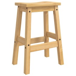 Tabouret de bar 2 pcs Cire de Miel 44 x 30 x 63 cm Pin massif 645784645784
