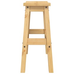 Tabouret de bar 2 pcs Cire de Miel 44 x 30 x 63 cm Pin massif 645784645784