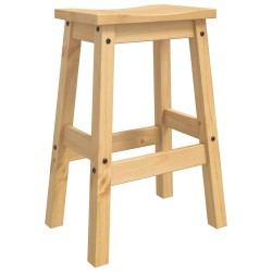 Tabouret de bar 2 pcs Cire de Miel 44 x 30 x 63 cm Pin massif 645784645784