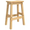 Tabouret de bar 2 pcs Cire de Miel 44 x 30 x 63 cm Pin massif 645784645784