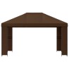Pavillon 4 × 3 m Marron Polyester et Acier 190 gsm 645788645788