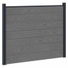 Panneau de clôture WPC et Aluminium Gris 645789645789