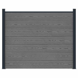 Panneau de clôture WPC et Aluminium Gris 645789645789