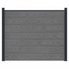 Panneau de clôture WPC et Aluminium Gris 645789645789