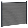 Panneau de clôture WPC et Aluminium Gris 645789645789