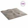 Panneaux muraux 48 pcs Gris béton 50 x 50 cm Mousse XPS 645791645791