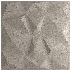 Panneaux muraux 48 pcs Gris béton 50 x 50 cm Mousse XPS 645791645791