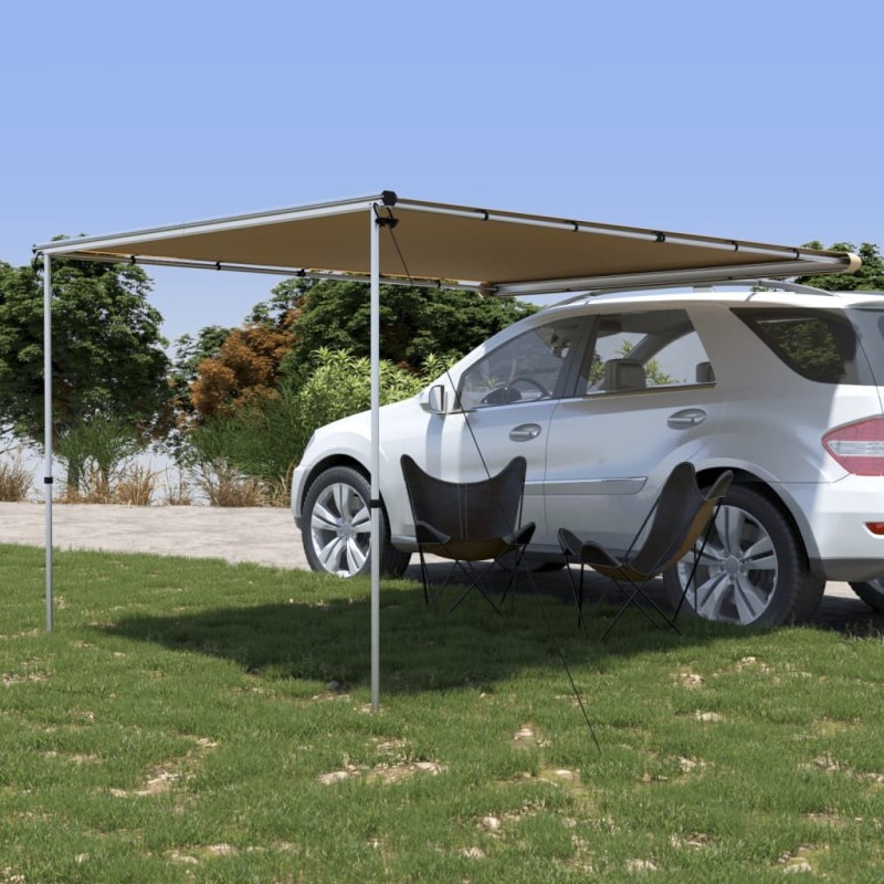 Auvent de camping-car et caravane 2,4x3x2,15 m Beige 645794645794