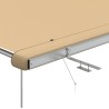 Auvent de camping-car et caravane 2,4x3x2,15 m Beige 645794645794