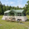 Tente familiale Vert 487 x 340 x 216 cm Polyester et Acier 645800645800