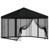 Abri de jardin avec parois 3 x 3 m Noir Polyester et Acier 645803645803