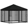 Abri de jardin avec parois 3 x 3 m Noir Polyester et Acier 645803645803