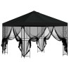 Abri de jardin avec parois 3 x 3 m Noir Polyester et Acier 645803645803