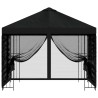 Abri de jardin avec parois 3 x 3 m Noir Polyester et Acier 645803645803
