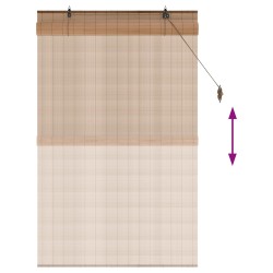 Store enrouleur Marron 90 x 160 cm Bambou 645806645806
