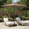 Parasol de jardin avec lumières LED et base 300 x 300 cm 645809645809