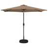 Parasol de jardin avec lumières LED et base 300 x 300 cm 645809645809
