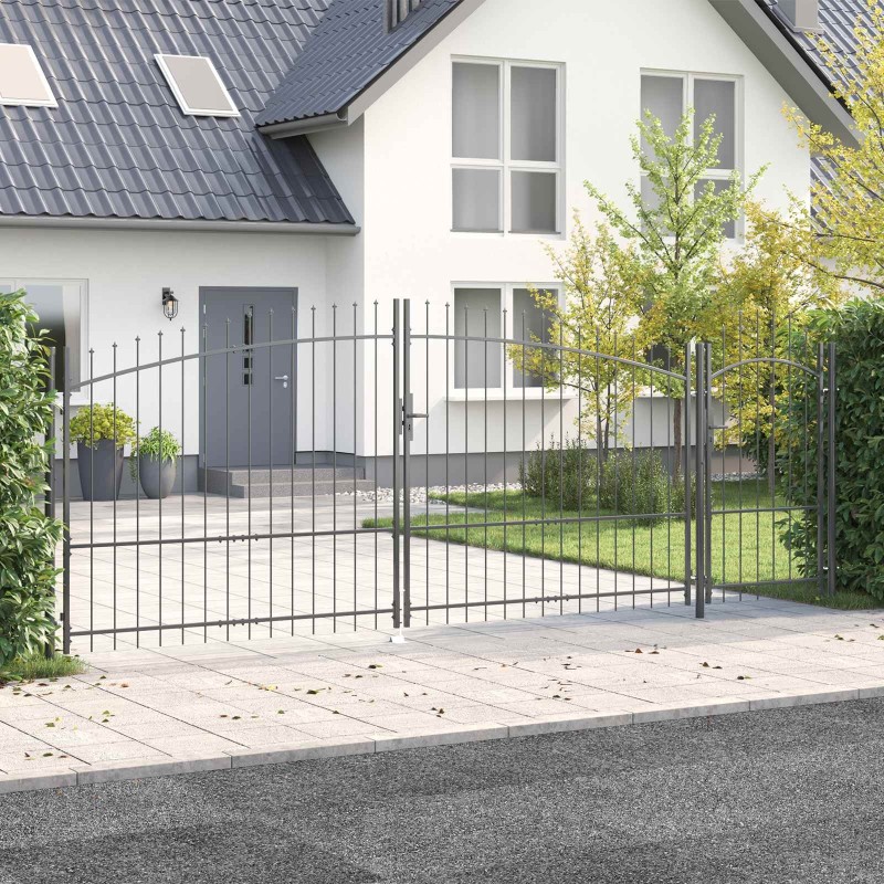 Porte de Jardin Woerden Gris 175 x 500 cm Acier 645811645811