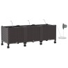 Porte-plante de jardin avec irrigation et roues 3 pc Marron PP 645814645814