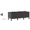 Porte-plante de jardin avec irrigation et roues 3 pc Marron PP 645814645814