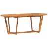 Table de jardin ovale 200x90x75 cm en bois d'acacia massif 645816645816