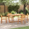 Table de jardin ovale 200x90x75 cm en bois d'acacia massif 645816645816