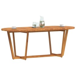 Table de jardin ovale 200x90x75 cm en bois d'acacia massif 645816645816