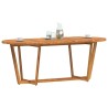 Table de jardin ovale 200x90x75 cm en bois d'acacia massif 645816645816
