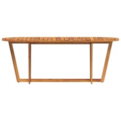 Table de jardin ovale 200x90x75 cm en bois d'acacia massif 645816645816