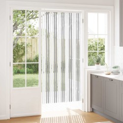 Rideau anti-insectes en chenille Gris clair et blanc 645824645824