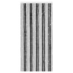 Rideau anti-insectes en chenille Gris et Noir 90 x 200 cm 645826645826