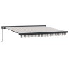 Auvent rétractable Gris clair et blanc 300 x 250 cm 645831645831