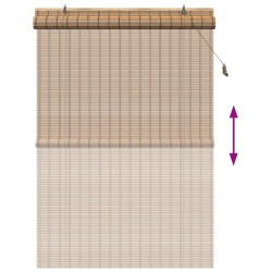Store enrouleur Nature 130 x 220 cm Bambou 645843645843
