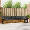 Ensemble de canapé d'angle 6 pcs Naturel et Anthracite 645848645848