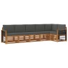 Ensemble de canapé d'angle 6 pcs Naturel et Anthracite 645848645848
