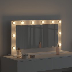 Miroir de vanité Blanc 80 x 45 x 18 cm Verre et bois composite 645849645849