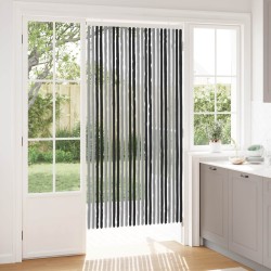 Rideau anti-insectes en chenille Gris et Noir 100 x 200 cm 645850645850