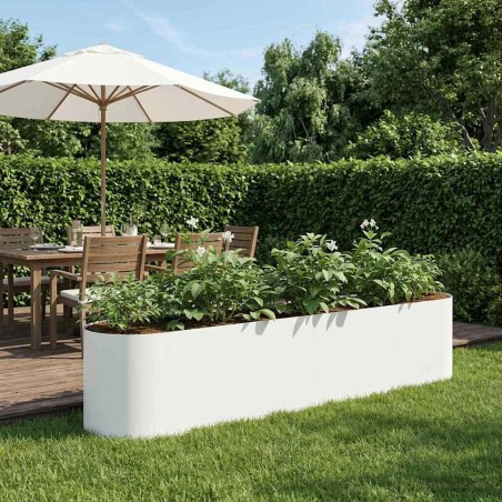 Jardin surélevé Blanc 200 x 40 x 40 cm 645852645852