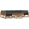 Ensemble de canapés d'extérieur 7 pcs Naturel et Anthracite 645853645853