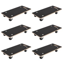 Chariot de Transport 6 pcs Gris Contreplaqué 645854645854