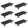 Chariot de Transport 6 pcs Gris Contreplaqué 645854645854