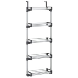 Organisateur de porte avec 5 étagères 52x20x135 cm aluminium 645855645855