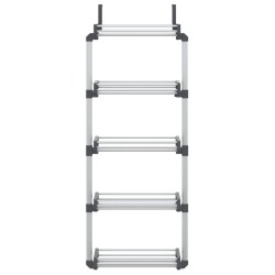 Organisateur de porte avec 5 étagères 52x20x135 cm aluminium 645855645855