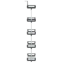 Organisateur de porte avec 5 étagères 52x20x135 cm aluminium 645855645855