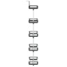 Organisateur de porte avec 5 étagères 52x20x135 cm aluminium 645855645855